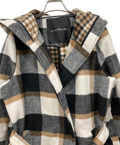 JOHN RICHMOND（ジョンリッチモンド）JOHN RICHMOND (ジョンリッチモンド) フーデッドコート ベージュ サイズ:42の古着・服飾アイテム
