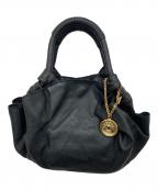 LOEWEロエベ）の古着「レザーハンドバッグ」｜ブラック