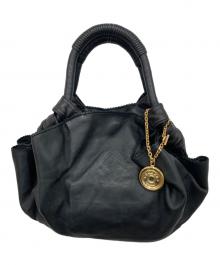 LOEWE（ロエベ）の古着「レザーハンドバッグ」｜ブラック
