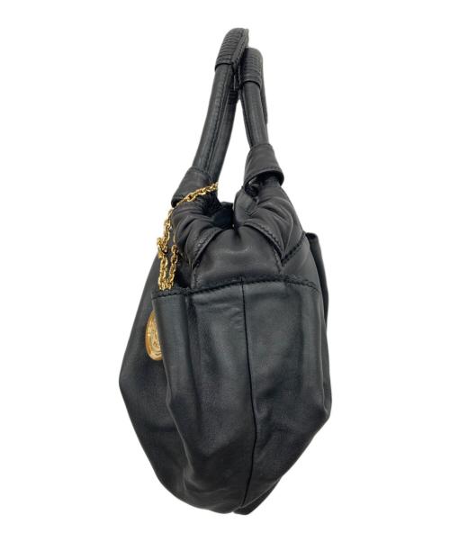 LOEWE（ロエベ）LOEWE (ロエベ) レザーハンドバッグ ブラックの古着・服飾アイテム
