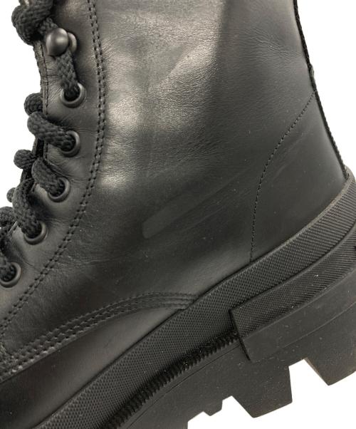 MONCLER（モンクレール）MONCLER (モンクレール) レースアップブーツ ブラック サイズ:42の古着・服飾アイテム