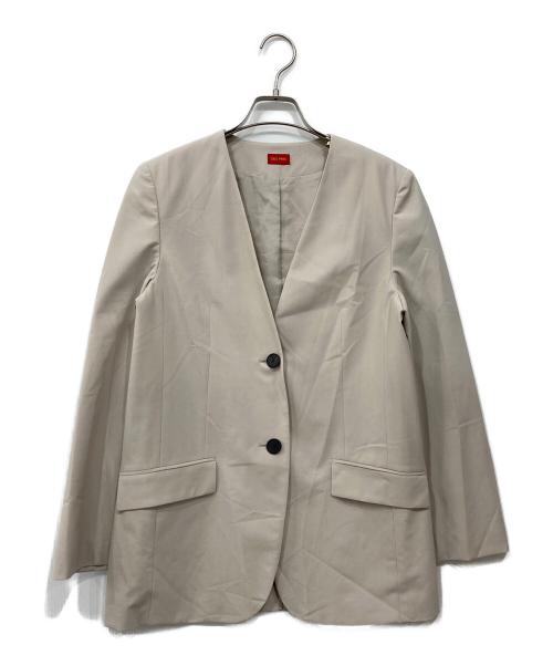 DES PRES（デ プレ）DES PRES (デ プレ) ノーカラージャケット アイボリー サイズ:34の古着・服飾アイテム