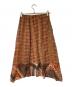 VIVIENNE TAM (ヴィヴィアンタム) オリエンタル柄スカート オレンジ サイズ:38：5000円