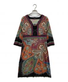 VIVIENNE TAM（ヴィヴィアンタム）の古着「ペイズリー柄ワンピース」｜マルチカラー