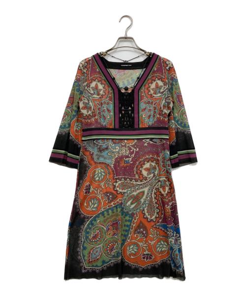 VIVIENNE TAM（ヴィヴィアンタム）VIVIENNE TAM (ヴィヴィアンタム) ペイズリー柄ワンピース マルチカラーの古着・服飾アイテム