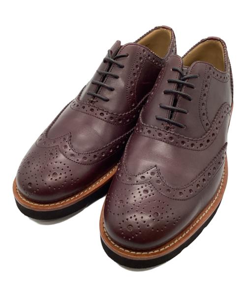 BALLY（バリー）BALLY (バリー) ウイングチップドレスシューズ ボルドー サイズ: 6 1/2の古着・服飾アイテム
