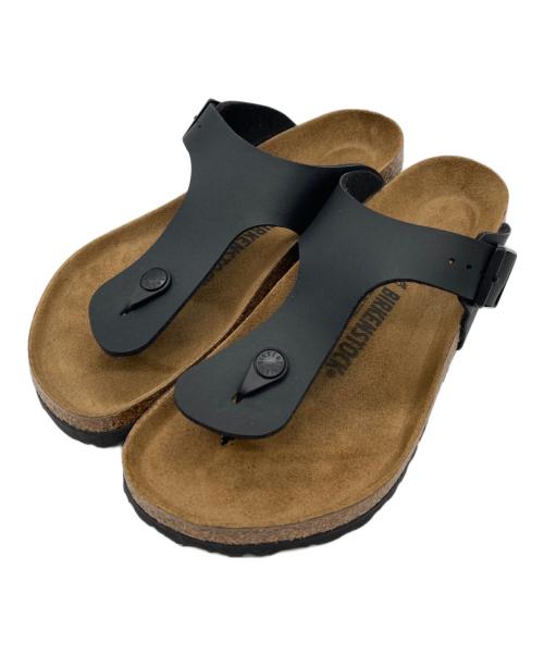 BIRKENSTOCK（ビルケンシュトック）BIRKENSTOCK (ビルケンシュトック) Gizeh ブラック×ブラウン サイズ:26㎝の古着・服飾アイテム