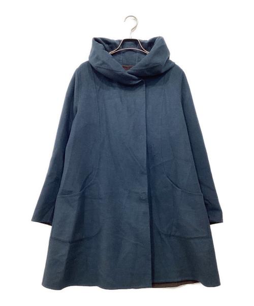 undici nove（ウンディッチ・ノーベ）undici nove (ウンディッチ・ノーベ) ウール混コート ブルー サイズ:42の古着・服飾アイテム