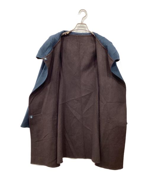 undici nove（ウンディッチ・ノーベ）undici nove (ウンディッチ・ノーベ) ウール混コート ブルー サイズ:42の古着・服飾アイテム