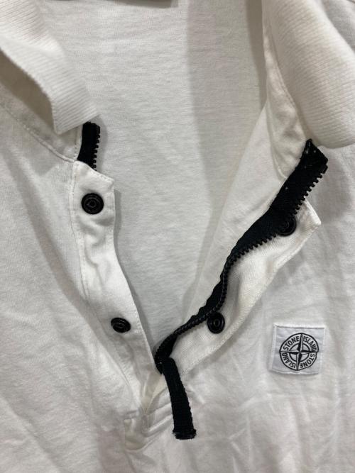 STONE ISLAND（ストーンアイランド）STONE ISLAND (ストーンアイランド) ポロシャツ ホワイト サイズ:XLの古着・服飾アイテム