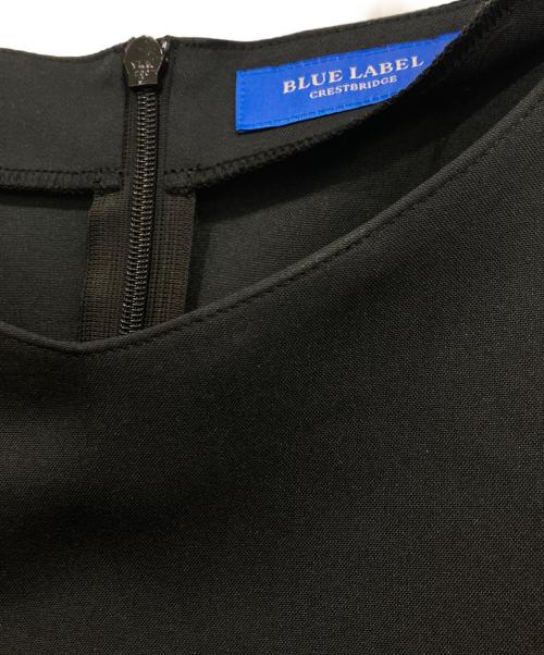 BLUE LABEL CRESTBRIDGE（ブルーレーベルクレストブリッジ）BLUE LABEL CRESTBRIDGE (ブルーレーベルクレストブリッジ) ノースリーブワンピース ブラック サイズ:36の古着・服飾アイテム