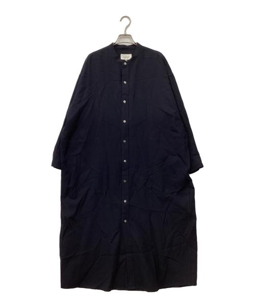 LE GLAZIK（ル グラジック）LE GLAZIK (ル グラジック) ブザムシャツワンピース ネイビー サイズ:36 未使用品の古着・服飾アイテム