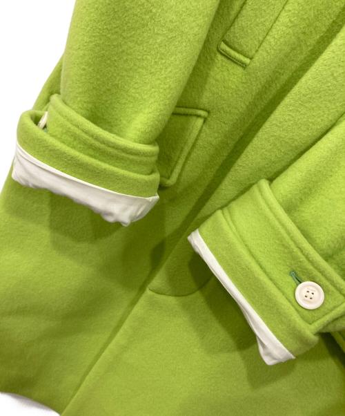 IHNN（イン）IHNN (イン) ウールシングルコート グリーン サイズ:36の古着・服飾アイテム