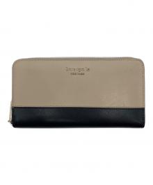 Kate Spade（ケイトスペード）の古着「長財布」｜ブラック×ベージュ