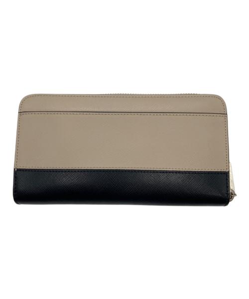 Kate Spade（ケイトスペード）Kate Spade (ケイトスペード) 長財布 ブラック×ベージュの古着・服飾アイテム