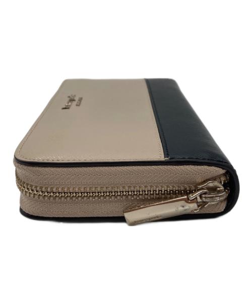 Kate Spade（ケイトスペード）Kate Spade (ケイトスペード) 長財布 ブラック×ベージュの古着・服飾アイテム
