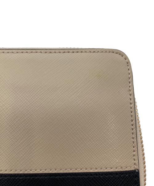 Kate Spade（ケイトスペード）Kate Spade (ケイトスペード) 長財布 ブラック×ベージュの古着・服飾アイテム