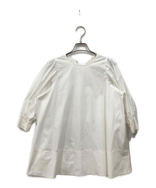 YORI（ヨリ）YORI (ヨリ) ランタンAラインブラウス ホワイト サイズ:Freeの古着・服飾アイテム