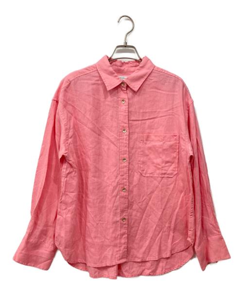 European Flax（ヨーロピアン フラックス）European Flax (ヨーロピアン フラックス) リネンシャツ ピンク サイズ:Freeの古着・服飾アイテム
