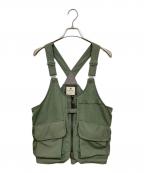 Snow peakスノーピーク）の古着「タキビウェザークロスベスト」｜カーキ