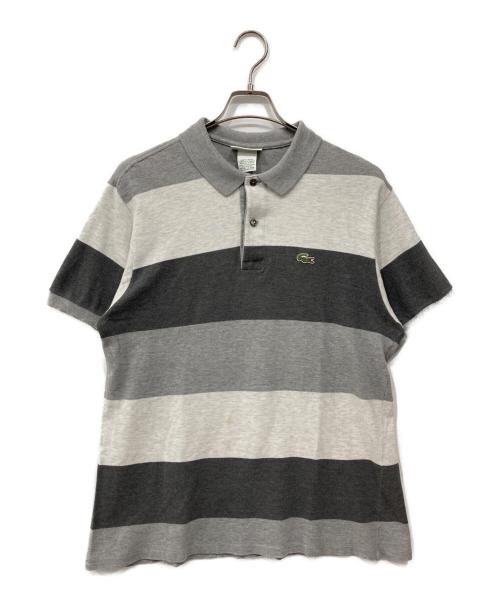 CHEMISE LACOSTE（シュミーズ ラコステ）CHEMISE LACOSTE (シュミーズ ラコステ) ポロシャツ グレー サイズ:6の古着・服飾アイテム