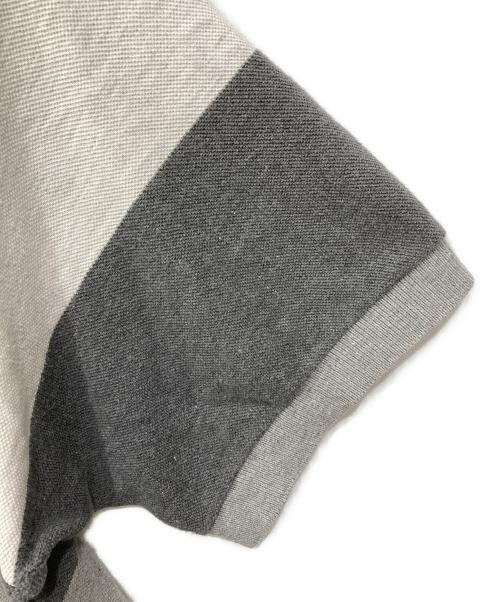 CHEMISE LACOSTE（シュミーズ ラコステ）CHEMISE LACOSTE (シュミーズ ラコステ) ポロシャツ グレー サイズ:6の古着・服飾アイテム