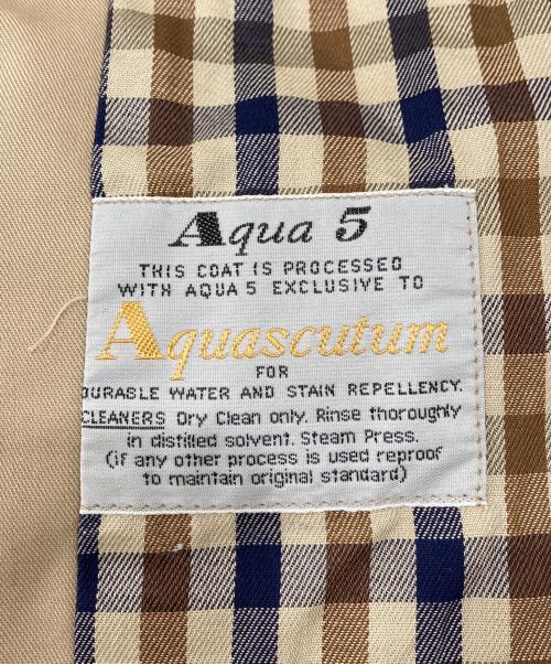 Aquascutum（アクアスキュータム）Aquascutum (アクアスキュータム) ステンカラーコート ベージュ サイズ:表記無しの古着・服飾アイテム