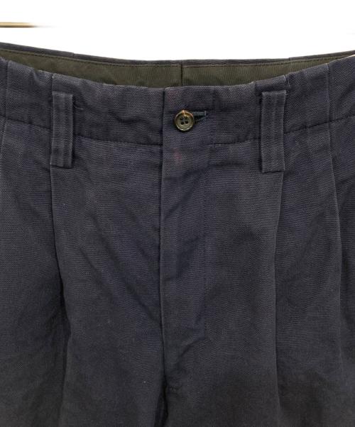 COMME des GARCONS HOMME（コムデギャルソン オム）COMME des GARCONS HOMME (コムデギャルソン オム) コットンタックパンツ ネイビー サイズ:Sの古着・服飾アイテム