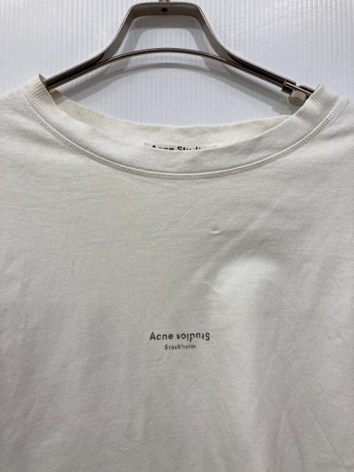 Acne studios（アクネ ストゥディオズ）Acne studios (アクネ ストゥディオズ) オーバーサイズロゴTシャツ ホワイト サイズ:Sの古着・服飾アイテム