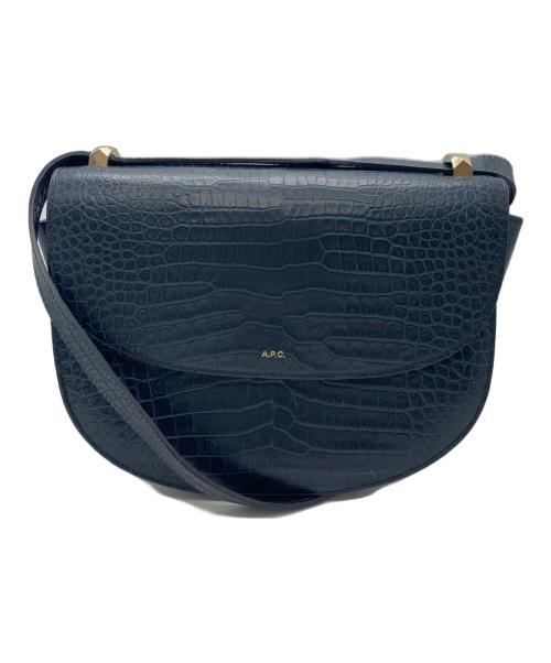 A.P.C.（アーペーセー）A.P.C. (アーペーセー) ハーフムーンバッグショルダーバッグ ネイビーの古着・服飾アイテム