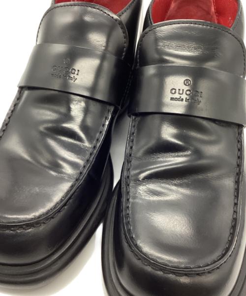 GUCCI（グッチ）GUCCI (グッチ) シェリーラインアンクルブーツ ブラック サイズ:36の古着・服飾アイテム