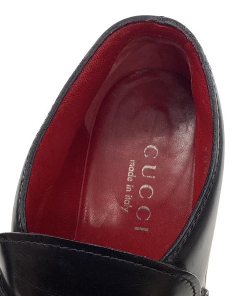 GUCCI（グッチ）GUCCI (グッチ) シェリーラインアンクルブーツ ブラック サイズ:36の古着・服飾アイテム