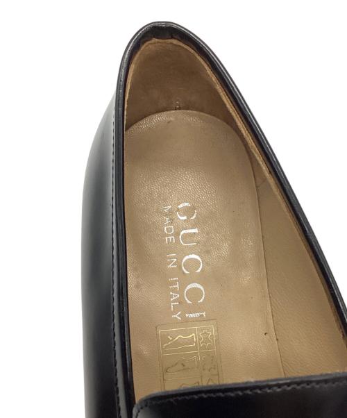 GUCCI（グッチ）GUCCI (グッチ) Gプレートローファー ブラック サイズ:36の古着・服飾アイテム