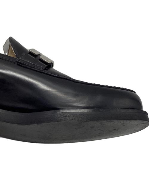 GUCCI（グッチ）GUCCI (グッチ) Gプレートローファー ブラック サイズ:36の古着・服飾アイテム