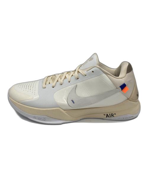 NIKE（ナイキ）NIKE (ナイキ) OFFWHITE (オフホワイト) Zoom Kobe 5 Sty Custom アイボリー サイズ:32㎝の古着・服飾アイテム