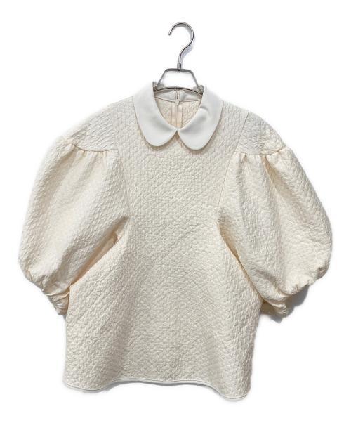 machatt（マチャット）machatt (マチャット) ボリュームスリーブ キルティングブラウス ホワイト サイズ:Fの古着・服飾アイテム