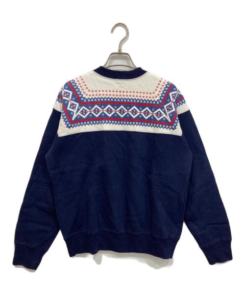 Pherrow's（フェローズ）Pherrow's (フェローズ) 雪柄スウェットジャケット ネイビー サイズ:Mの古着・服飾アイテム