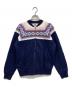 Pherrow's（フェローズ）の古着「雪柄スウェットジャケット」｜ネイビー