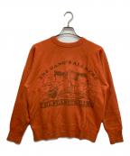 WAREHOUSE×PEANUTSウエアハウス×ピーナッツ）の古着「プリントスウェット」｜オレンジ