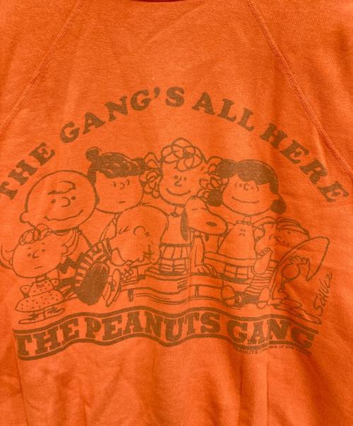 WAREHOUSE（ウエアハウス）WAREHOUSE (ウエアハウス) PEANUTS (ピーナッツ) プリントスウェット オレンジ サイズ:Mの古着・服飾アイテム