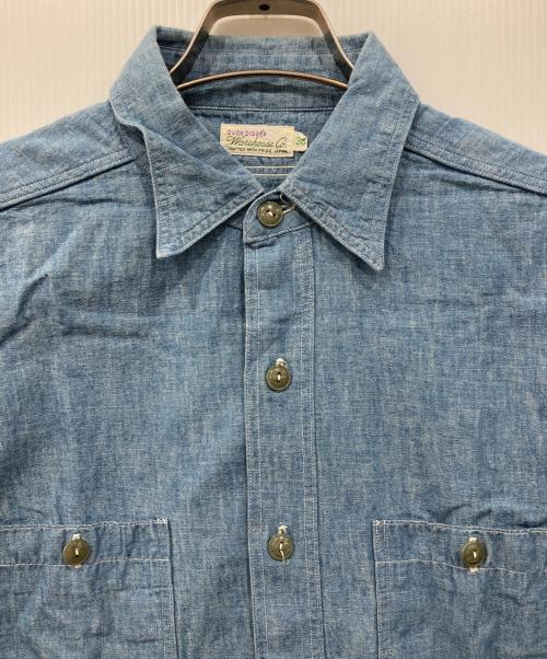 WAREHOUSE（ウエアハウス）WAREHOUSE (ウエアハウス) デニムワークシャツ インディゴ サイズ:38の古着・服飾アイテム