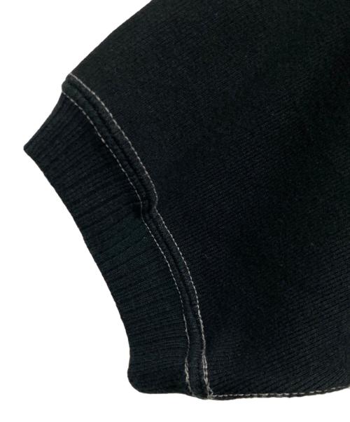 CUSHMAN（クッシュマン）Cushman (クッシュマン) フロッキープリントスウェット ブラック サイズ:Mの古着・服飾アイテム