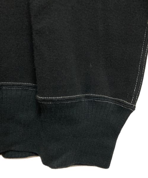 CUSHMAN（クッシュマン）Cushman (クッシュマン) フロッキープリントスウェット ブラック サイズ:Mの古着・服飾アイテム