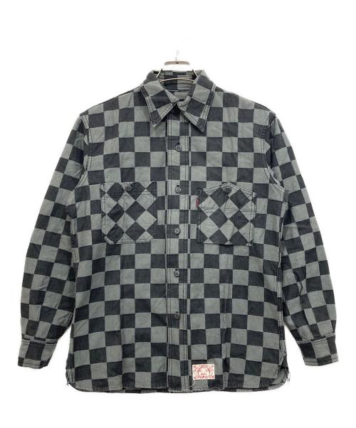 EVISU（エヴィス）EVISU (エヴィス) デニムシャツ グレー サイズ:36の古着・服飾アイテム