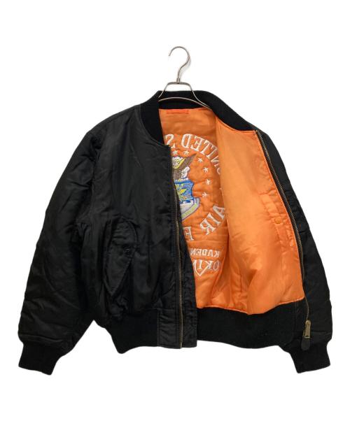 kadena air base（カデナ エア ベイス）kadena air base (カデナ エア ベイス) MA-1ジャケット ブラック サイズ:Mの古着・服飾アイテム