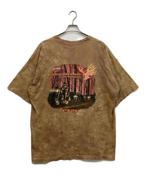 HARLEY-DAVIDSON（ハーレーダビッドソン）HARLEY-DAVIDSON (ハーレーダビッドソン) プリントTシャツ ベージュ サイズ:2Xの古着・服飾アイテム