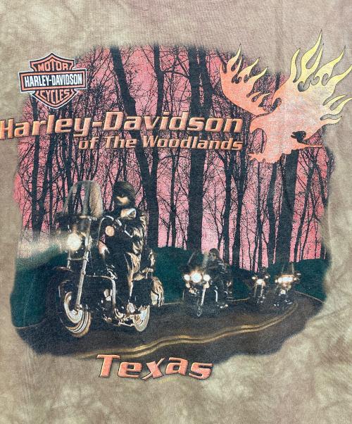 HARLEY-DAVIDSON（ハーレーダビッドソン）HARLEY-DAVIDSON (ハーレーダビッドソン) プリントTシャツ ベージュ サイズ:2Xの古着・服飾アイテム