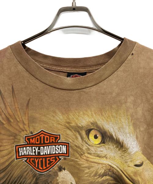 HARLEY-DAVIDSON（ハーレーダビッドソン）HARLEY-DAVIDSON (ハーレーダビッドソン) プリントTシャツ ベージュ サイズ:2Xの古着・服飾アイテム