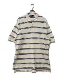 POLO RALPH LAUREN（ポロ・ラルフローレン）の古着「ポロシャツ」｜ネイビーアイボリー