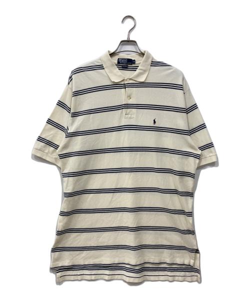 POLO RALPH LAUREN（ポロ・ラルフローレン）POLO RALPH LAUREN (ポロ・ラルフローレン) ポロシャツ ネイビーアイボリー サイズ:XLの古着・服飾アイテム